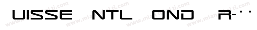 Suisse Intl Cond Tr字体转换